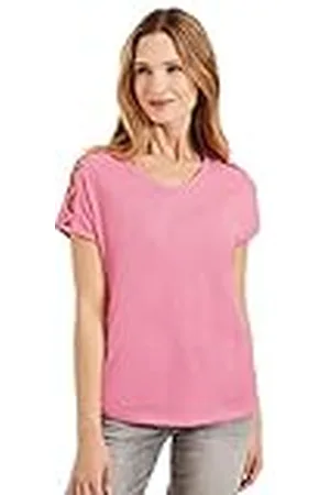 CECIL B320163 Camiseta de Manga Corta, Rosa Suave, M para Mujer