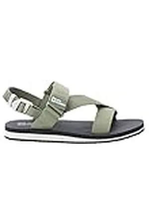 Jack Wolfskin Urban Discovery Belt Sandal W, Sandalia Mujer, Verde (Hoja de Menta), 40.5 EU