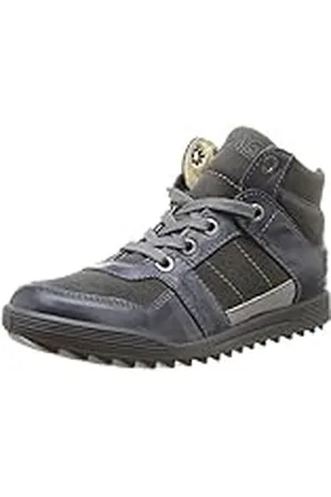 Primigi Zapatillas para niño, Azul (Bleu (BLU/Grig Scuro), 4 UK, Azul (Bleu (BLU/Grig Scuro)), 4 UK