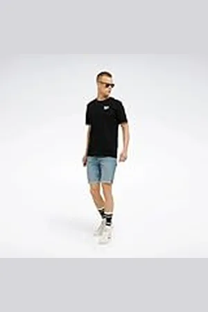 Reebok Identity Left Chest Logo Camiseta, Hombre, Black, XS