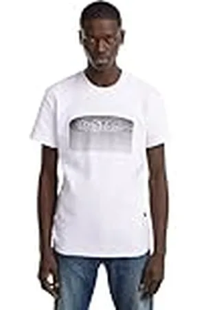 G-Star Para Hombre Stacked Old Skool Logo T-Shirt, , XL
