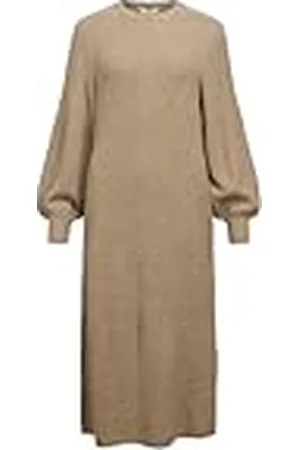 Object Objditte Re L/S Knit Midi Dress Noos Vestido de Punto, , XS Mujeres