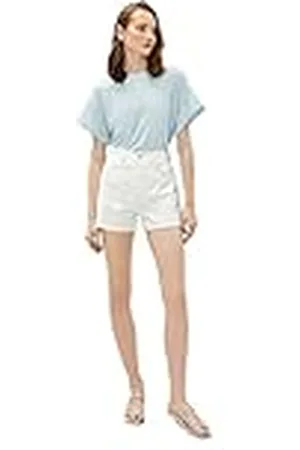 Koton Knit Patterned Short Sleeve Crop T-Shirt Camiseta, , XL para Mujer