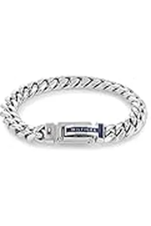 Tommy Hilfiger Pulsera de cadena de acero inoxidable para hombre, color: (modelo: 2790433), L, acero inoxidable, sin piedra preciosa, Large, Acero inoxidable, Sin piedras preciosas