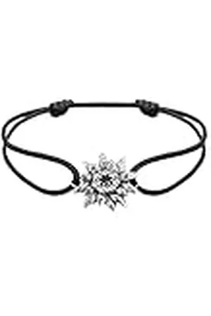 Elli Pulseras Mujeres Flor de Nieve Traje Nacional con Cristales en Plata de Ley 925