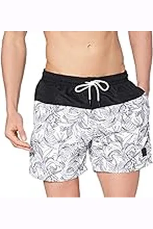 Urban classics Tb3963-low Block Swim Shorts Baador para Hombre, Jungle Pattern/Black, XXL