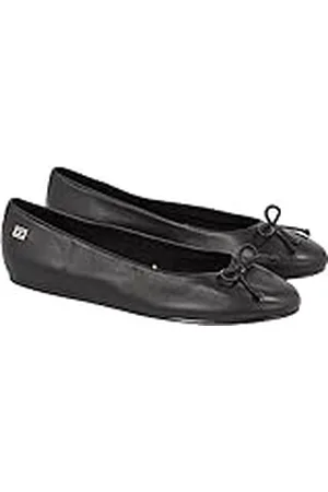 Tommy Hilfiger Mujer Bailarinas Essential Leather Elegante, (Black), 36 EU