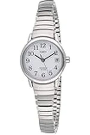 Timex Classic - Reloj de cuarzo para Mujer con correa de Acero Inoxidable, color T2H371