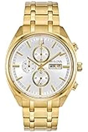 BULOVA Reloj Cronógrafo para Hombre de Cuarzo con Correa en Acero Inoxidable 97C109