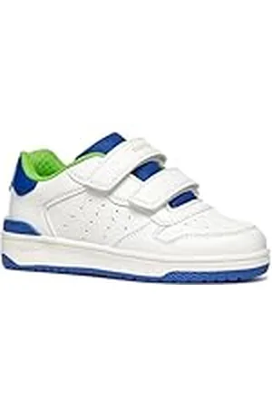 Geox J WASHIBA Boy A, Zapatillas, White/Royal, 36 EU
