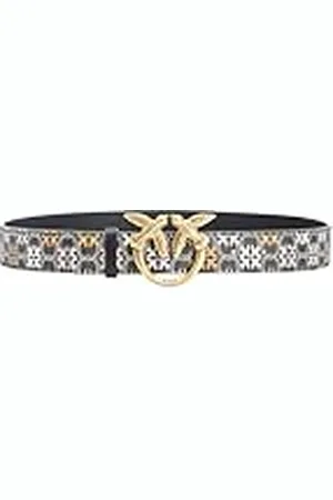 Pinko Love Berry H3 Belt PVC Impresión Logo Cinturón, , L para Mujer