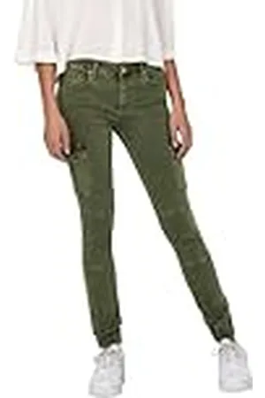 ONLY Onlmissouri Reg ANK Cargo Pnt Noos Pantalones, Calamata, 42W / 30L Mujeres
