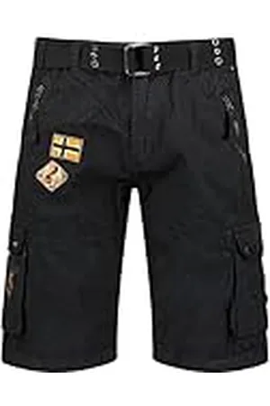 Geographical Norway Paintball Men Bermudas, Noir, XXL para Hombre
