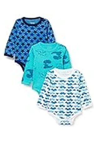 CARE LABEL Bodies de Manga Larga Unisex Bebés, Pack de 3, , 1-2 Meses