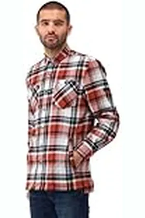 Regatta Camisa de Cuadros de Manga Larga Thamos para Hombre, sostenible Coolweave Algodón
