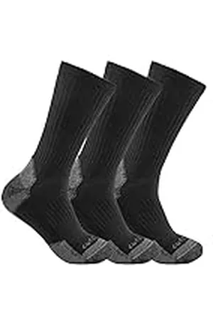 Carhartt Midweight Cotton Blend Sock 3 Pack Calcetines, , XL para Hombre