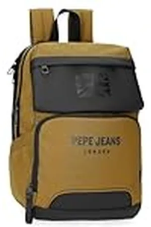 Pepe Jeans Bromley Mochila para Portátil Portatil 13,3 pulgadas Amarillo 25x37x12 cms Poliéster 9L by Joumma Bags