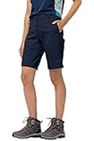 Jack Wolfskin Pantalones Cortos para Mujer Activate Track para Mujer, Azul Medianoche, XS Reg