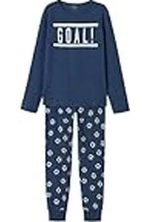 NAME IT NKMNIGHTSET Football Noos Conjunto de Ropa de Dormir, 146-152 para Niños