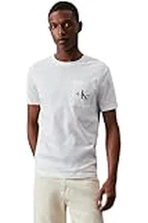 Calvin Klein Jeans Core MONOLOGO Pocket Slim tee J30J320936 Camisetas de Manga Corta, , XS para Hombre