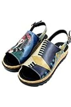 Dogo Gigi, Sandalia con talón Mujer, Multicolor, 37 EU