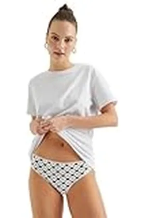 Koton Stitch Detail Minimal Printed Hipster Panties, Bragas De Las Mujeres,