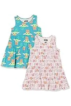 Amazon Disney | Marvel | Star Wars Vestidos con Capas sin Mangas y de Punto Niña, Pack de 2, , 11-12 años