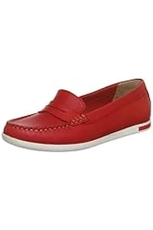 QS by s.Oliver Casual, Náuticos Mujer, Rojo-Rot (Chili 533), 36