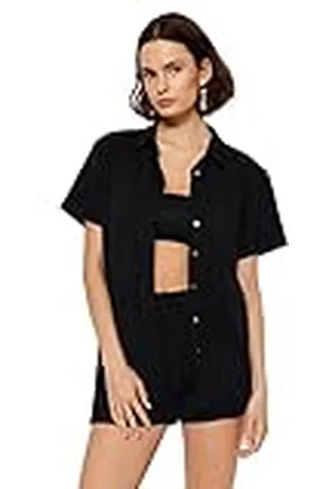 Trendyol Conjunto de Dos Piezas de Punto Liso para Mujer Camisa, , XS