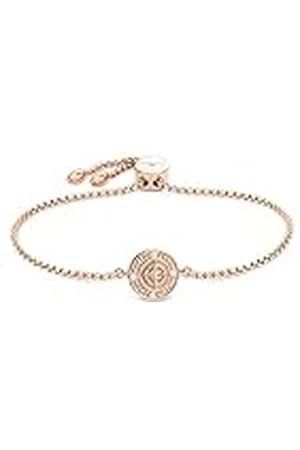 Fynch-Hatton Pulsera Slider con parte central Northstar de acero inoxidable, 18 cm, Acero inoxidable, No es una piedra preciosa
