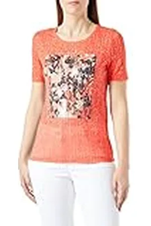 Gerry Weber Edition 870093-44081 Camiseta, Color Rojo, Naranja, Crudo y Blanco, 40 para Mujer