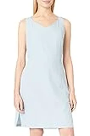 Jack Wolfskin Costa Calma Dress Vestido Informal, Espuma Azul, XL para Mujer