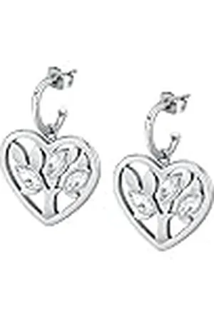 Morellato Vita SAUD07 - Pendientes para mujer, colección cápsula de acero, cristales, Acero de aleación de cristal, Crystal
