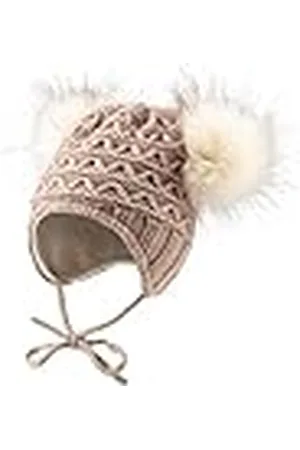 Sterntaler Gorro de Punto Pompones Sin, , 49 para Niñas