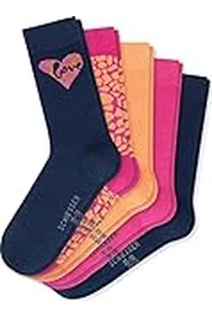 Schiesser 5 Pack Kindersocken Calcetines, Sortiert, 31/34 para Niñas