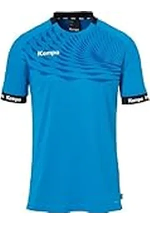 Kempa Wave 26 Shirt para Hombres y niños - Camiseta Manga Corta Camiseta Deportiva Ropa Funcional Balonmano Gimnasio Jogging Running Jersey - elástica y Transpirable