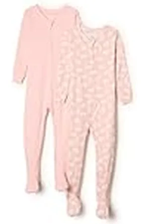 Amazon X Sofia Grainge Pijama Ceñido de Algodón con Pies Unisex Bebés, Pack de 2, , 3-6 Meses