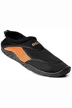 Beco Surf y Zapatos de baño-9217 Zapatillas de baño, Hombres, Negro, Naranja, 46 EU