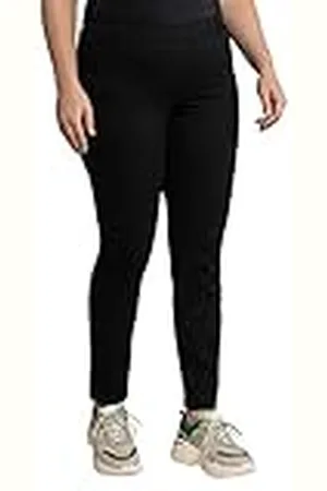 Ulla Popken Jeggings Overdyed Mit Gürtelschlaufen, Vaqueros para Mujer, Negro (Schwarz 10), 48