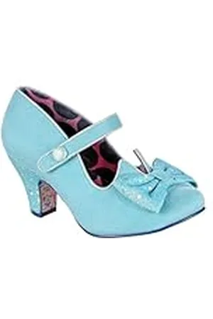 Irregular Choice Piccolo Wide Fit, Zapatos Planos Mary Jane Mujer, Blue, 42 EU Ancho