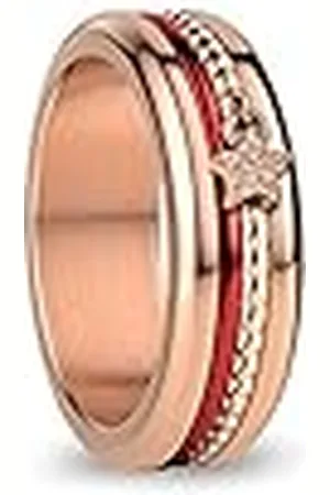 Bering Anillos combinados intercambiables para mujer en oro rosa y rojo con el exclusivo sistema Twist & Change, Murray