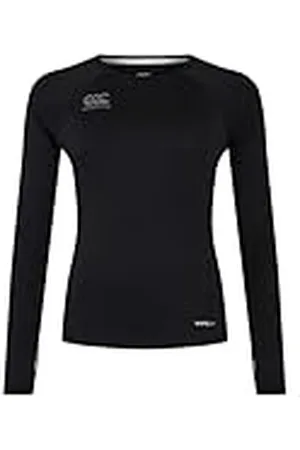 Canterbury Superlight Long Sleeve Camiseta para Mujer, Black/Gunmetal Grey, 38 EU