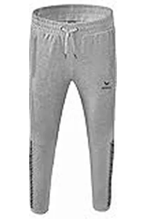 Erima Niños Essential Team Pantalón de Deporte, Gris Claro Jaspeado, 128