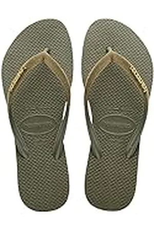 Havaianas Slim Velvet, Sandalias Mujer, Green, 33/34