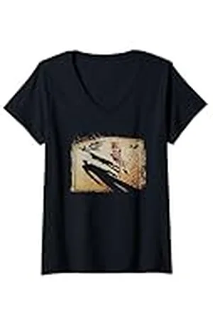 Korn Mujer Swing Set Cover Camiseta Cuello V Camiseta Cuello V