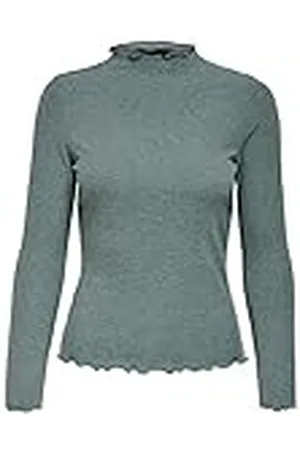 ONLY ONLEMMA L/S High Neck Top Noos JRS Camiseta, , XS para Mujer