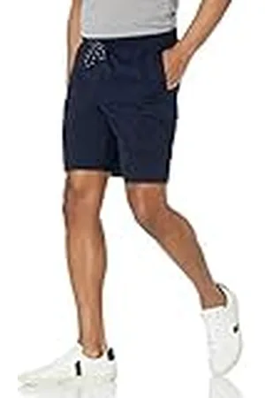 Amazon Pantalón Corto Cargo con Cintura Elástica de 22,86 cm Hombre, , S