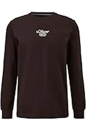 QS by s.Oliver 2162192 Camiseta de Manga Larga con Logotipo Bordado, , 4XL Hombres