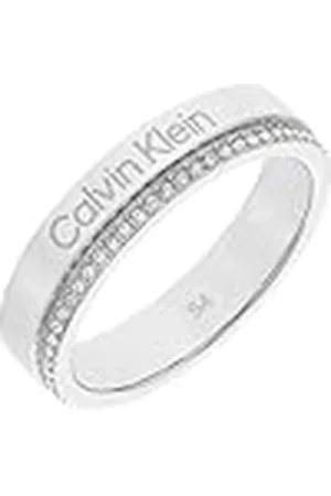 Calvin Klein Anillo para Mujer Colección MINIMAL LINEAR en Acero Inoxidable con Cristales - 35000200C
