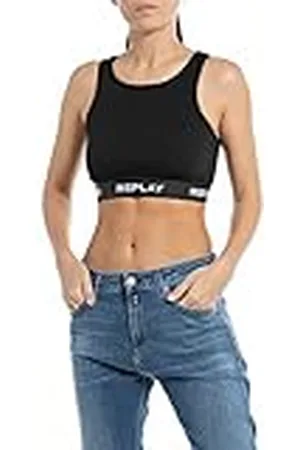 Replay W3782b Camisa Cami, 098 Negro, XS para Mujer